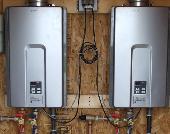 the tankless water heater